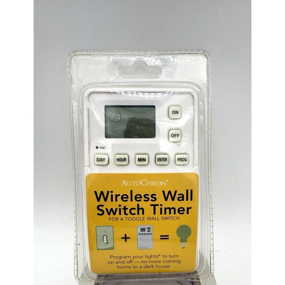 Autochron Wireless Wall Switch Timer Programmable Toggle Switch NEW